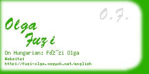 olga fuzi business card